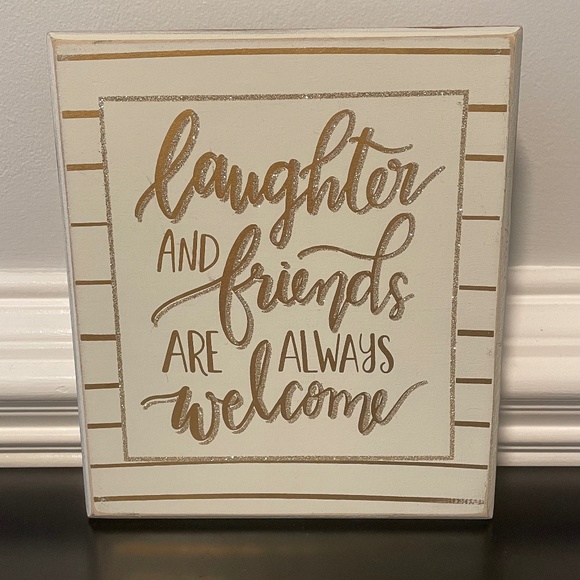 5 for $20: Francesca's sparkly decor sign - Picture 1 of 13